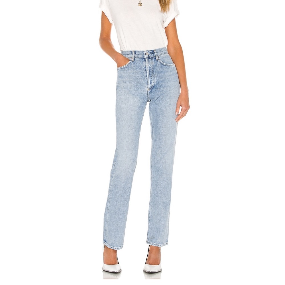 AGOLDE Lana Straight in Riptide